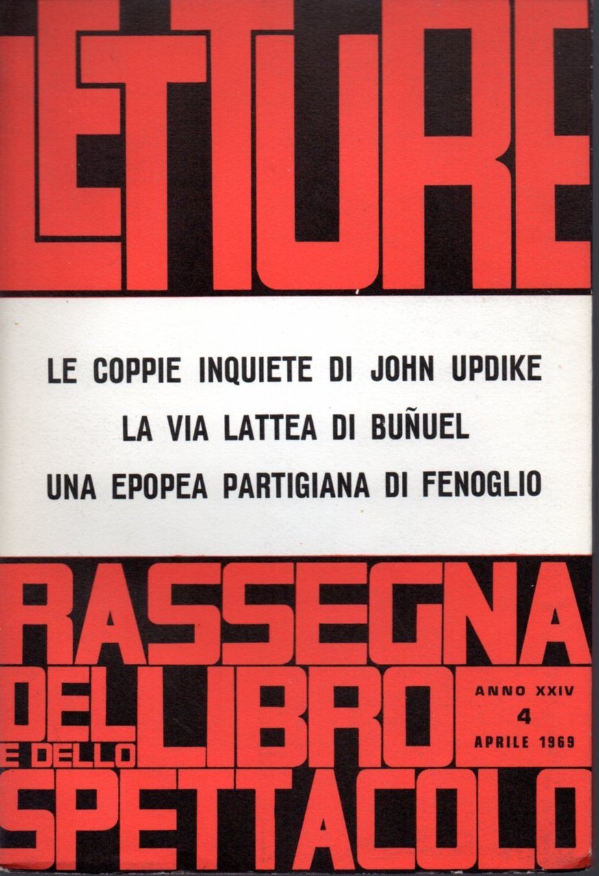 LETTURE rassegna critica del libro aprile 1969