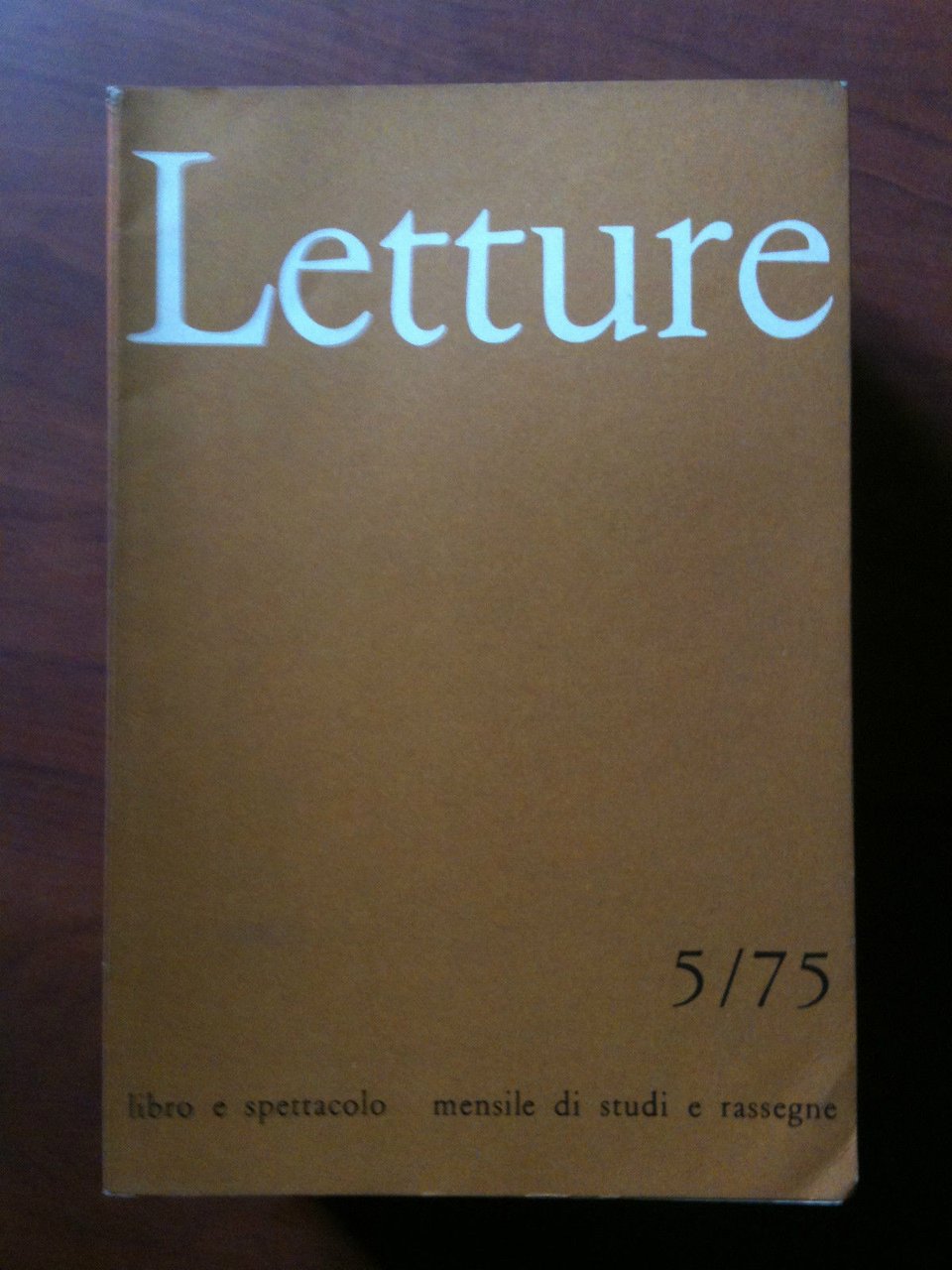 LETTURE rassegna critica del libro e dello spettacolo Anno XXX …