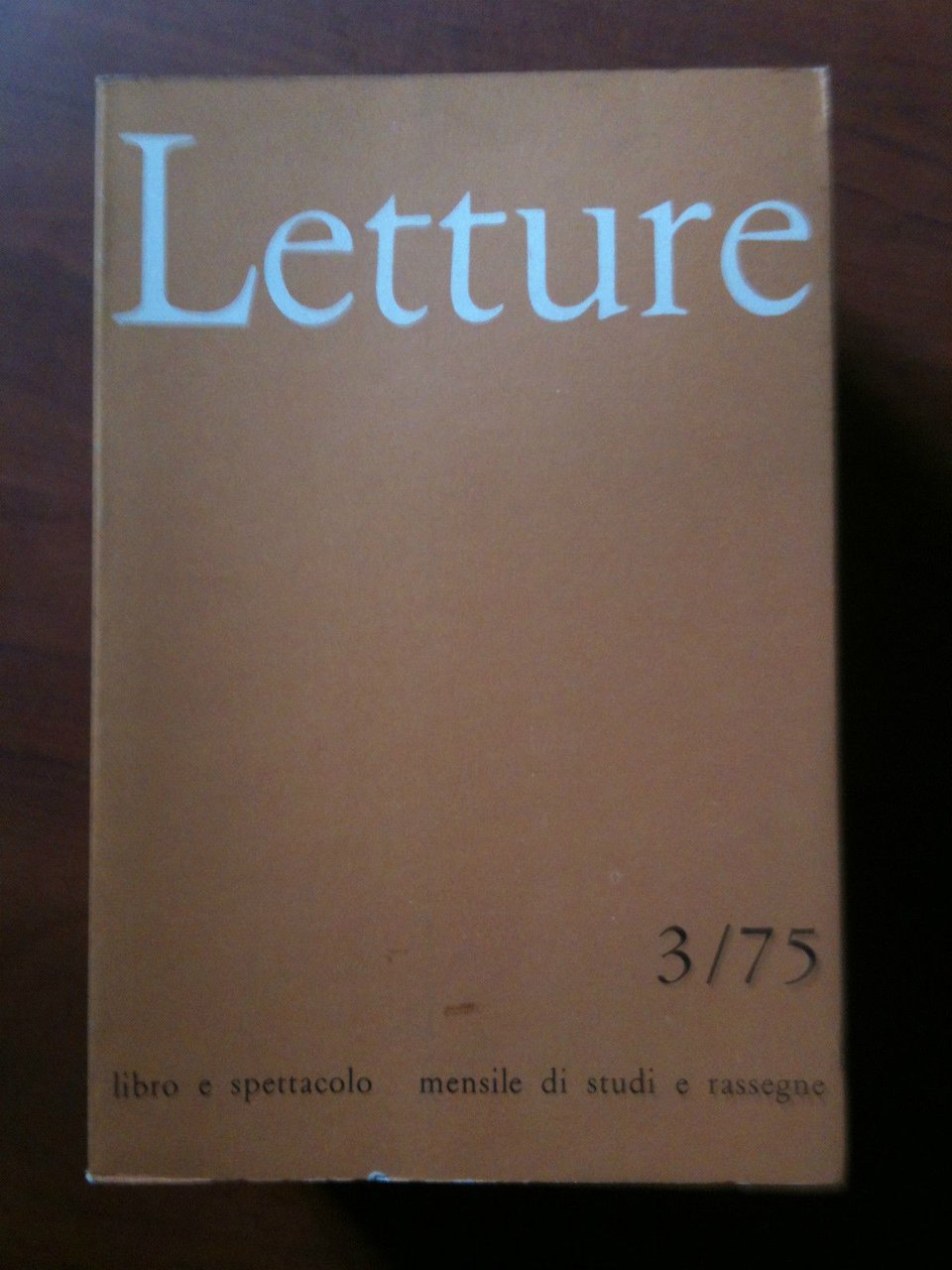 LETTURE rassegna critica del libro e dello spettacolo Anno XXX … | Immagine principale