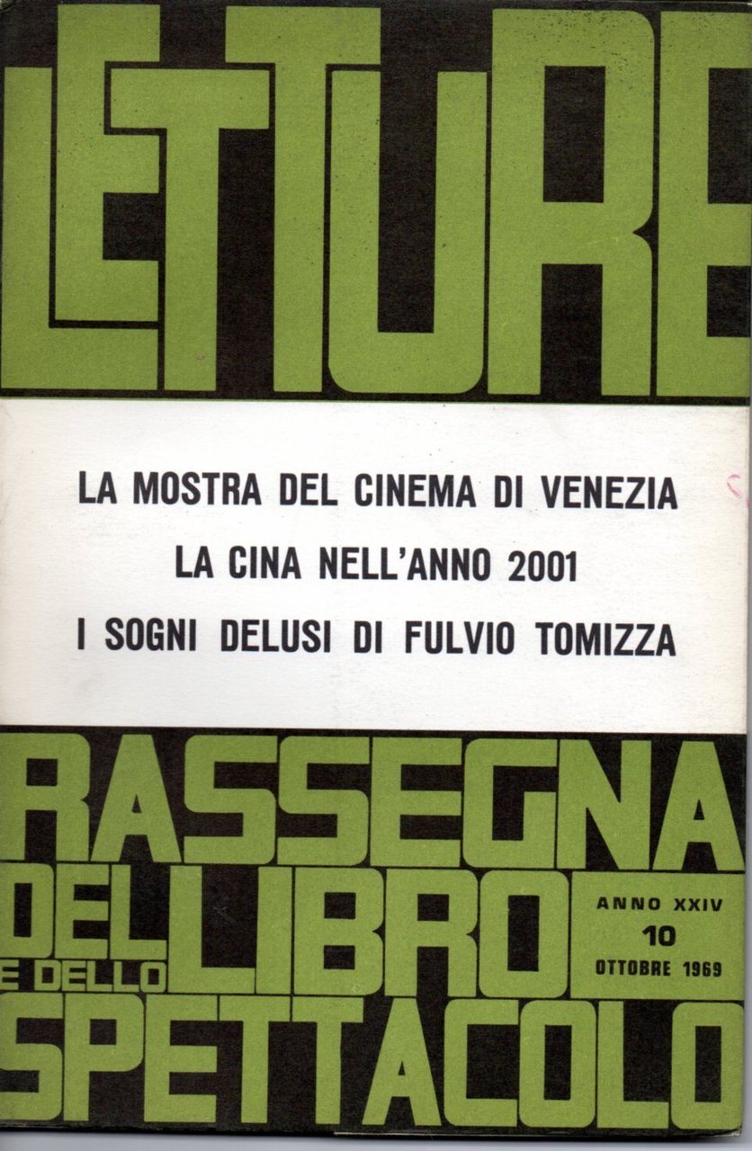 LETTURE rassegna critica del libro ottobre 1969