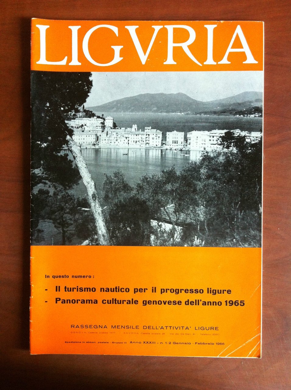 Lifuria Anno XXXIII n^ 1-2 Gennaio/Febbraio 1966 - E10296