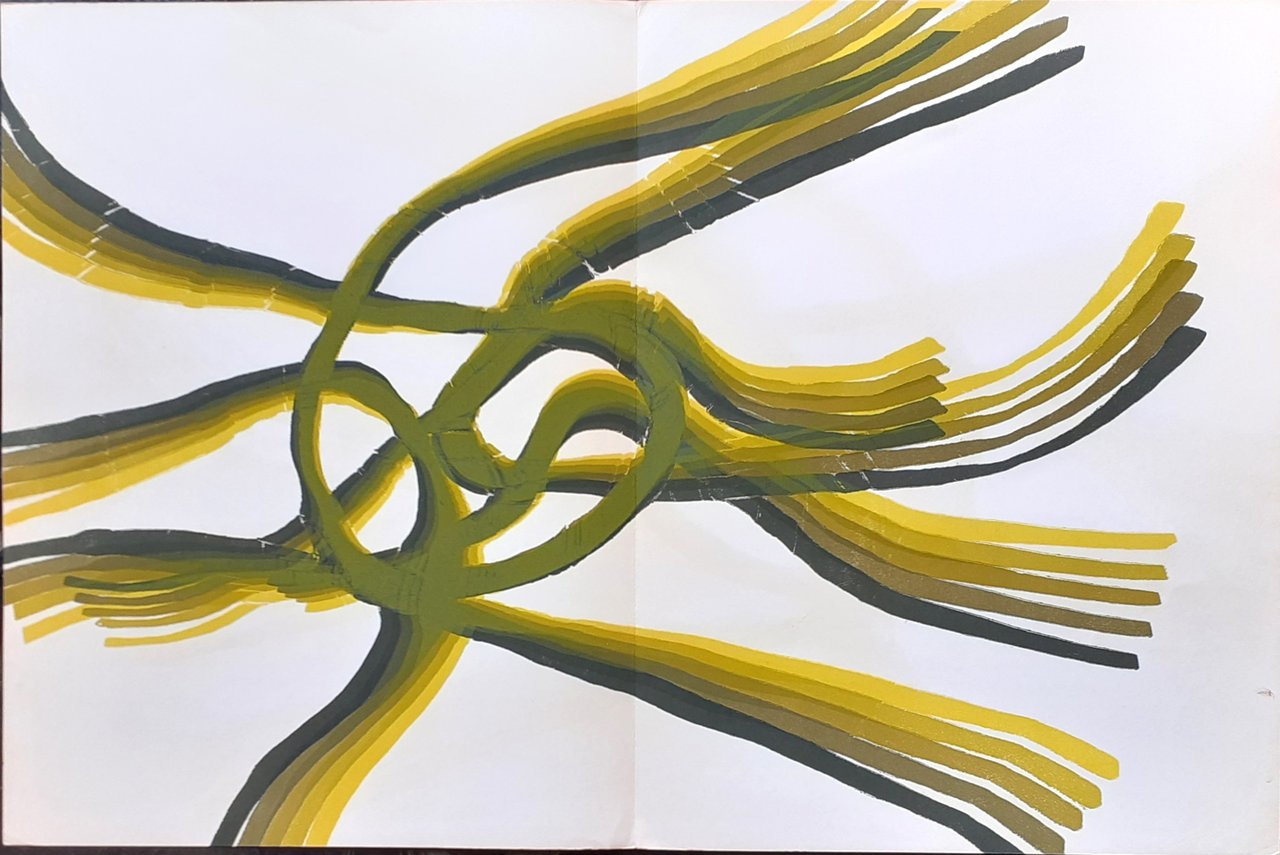 Litografia originale di Pol Bury estratta da Derrière Le Miroir …