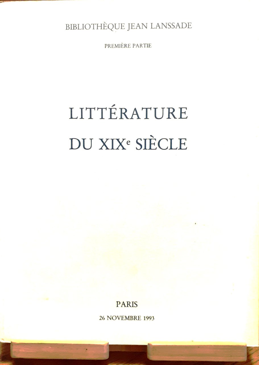 Littérature du XIXe siècle. Première partie | Immagine principale
