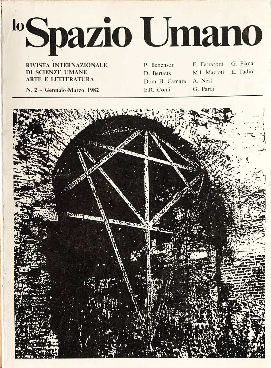 lo Spazio Umano. Rivista internazionale di Scienze umane, Arte e …