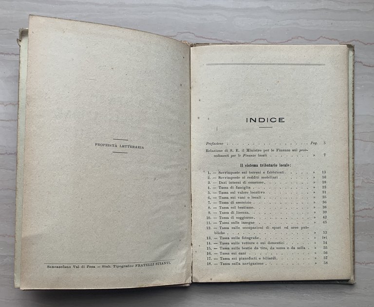 Lo stato della legislazione sui tributi locali