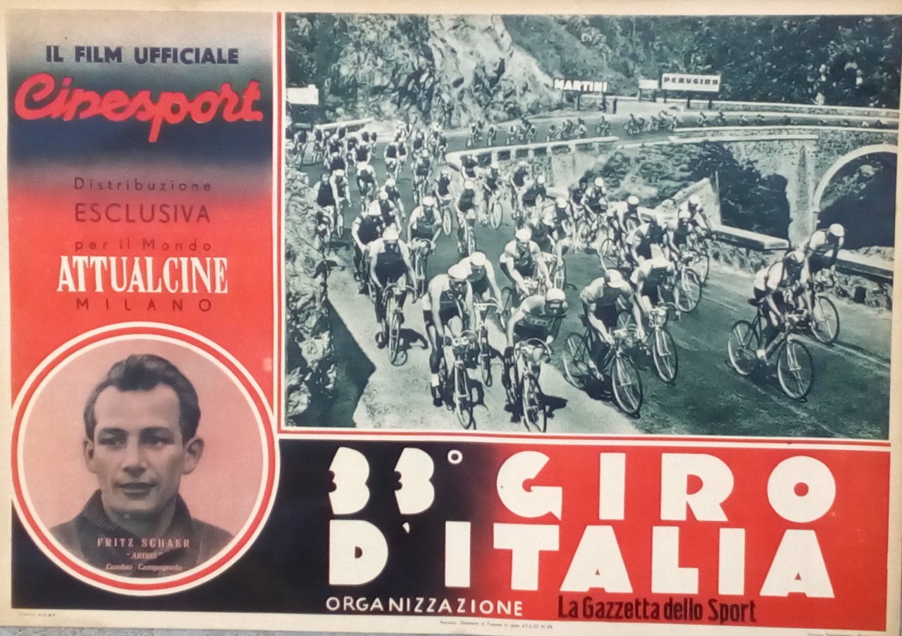 locandine Cinesport 33^ Giro d'Italia 1950