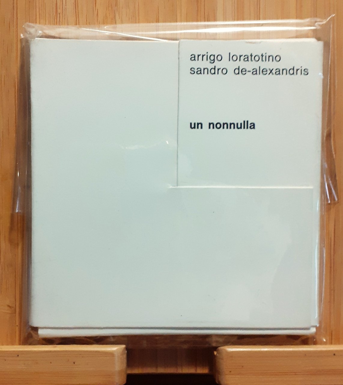 Loratotino De-Alexandris "un nonnulla"- Poesia visiva 1969