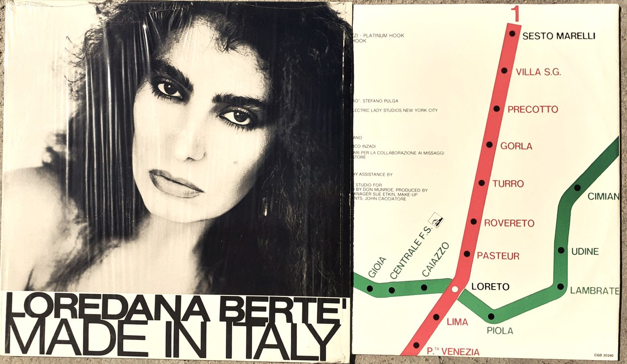 Loredana Bertè Made in Italy del 29/6/81 Cover concept Makos …