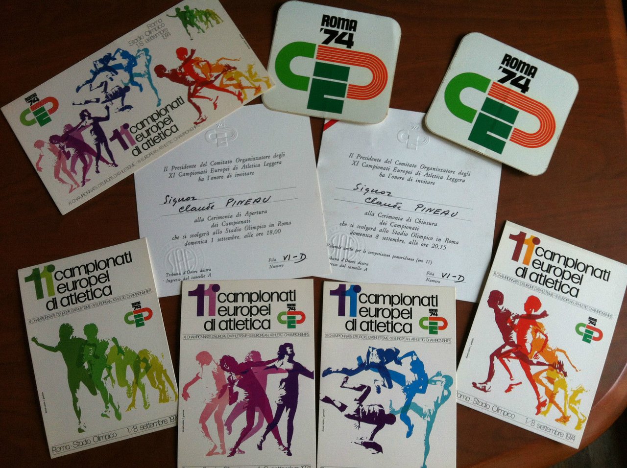 Lotto 11^ campionati europei Atletica Roma 1974 - E19830