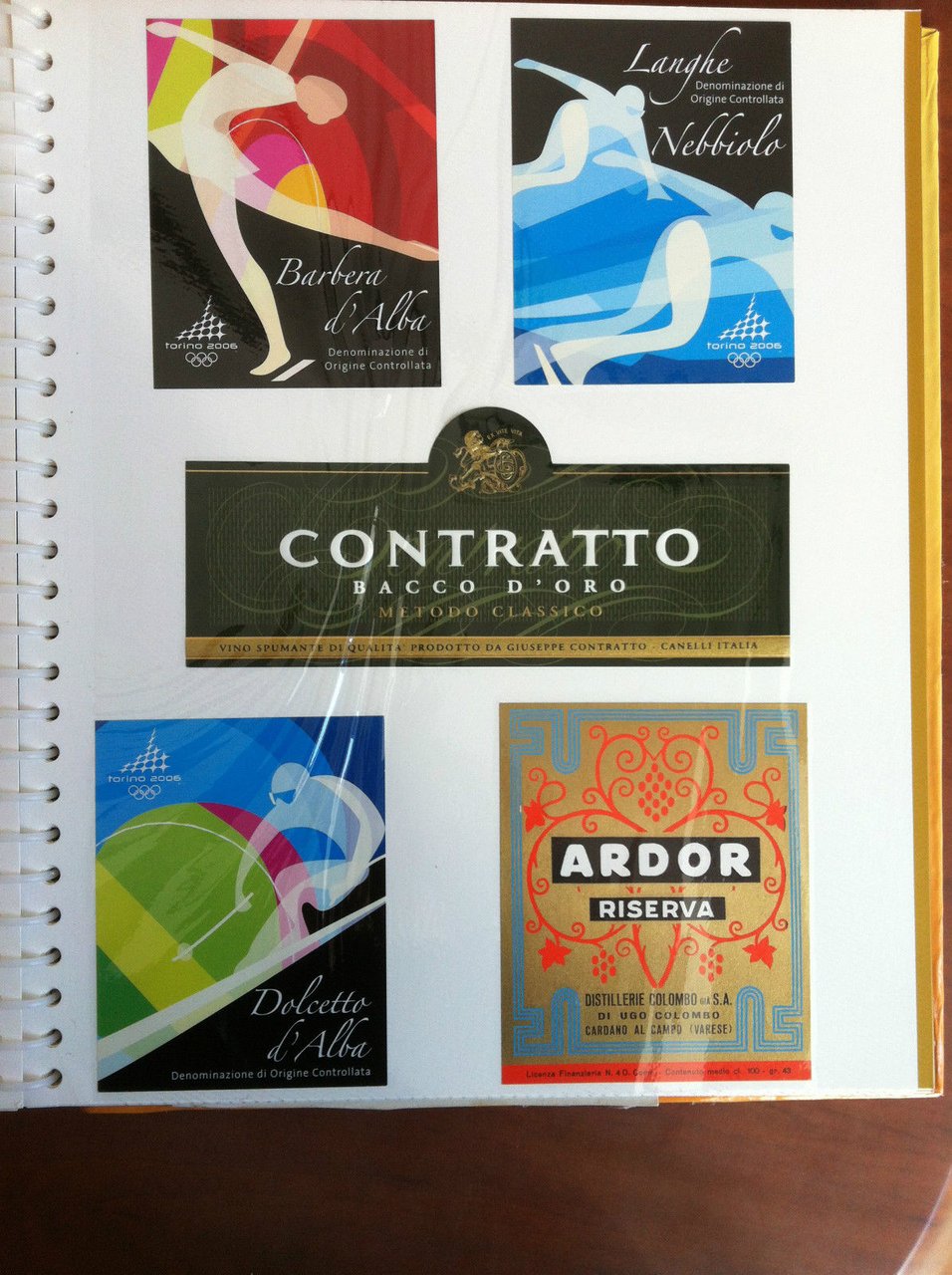 Lotto di 5 etichette originali d'epoca - E19604