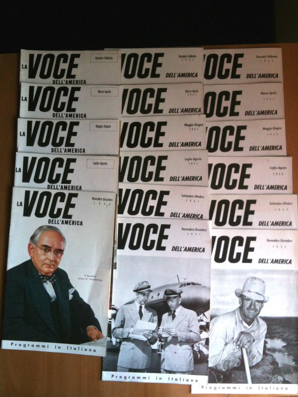 Lotto La Voce dell'America anni 1950-1951-1952 / 17 pezzi
