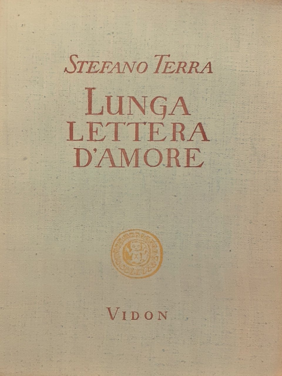 Lunga lettera d'amore Vidon Torino 1951