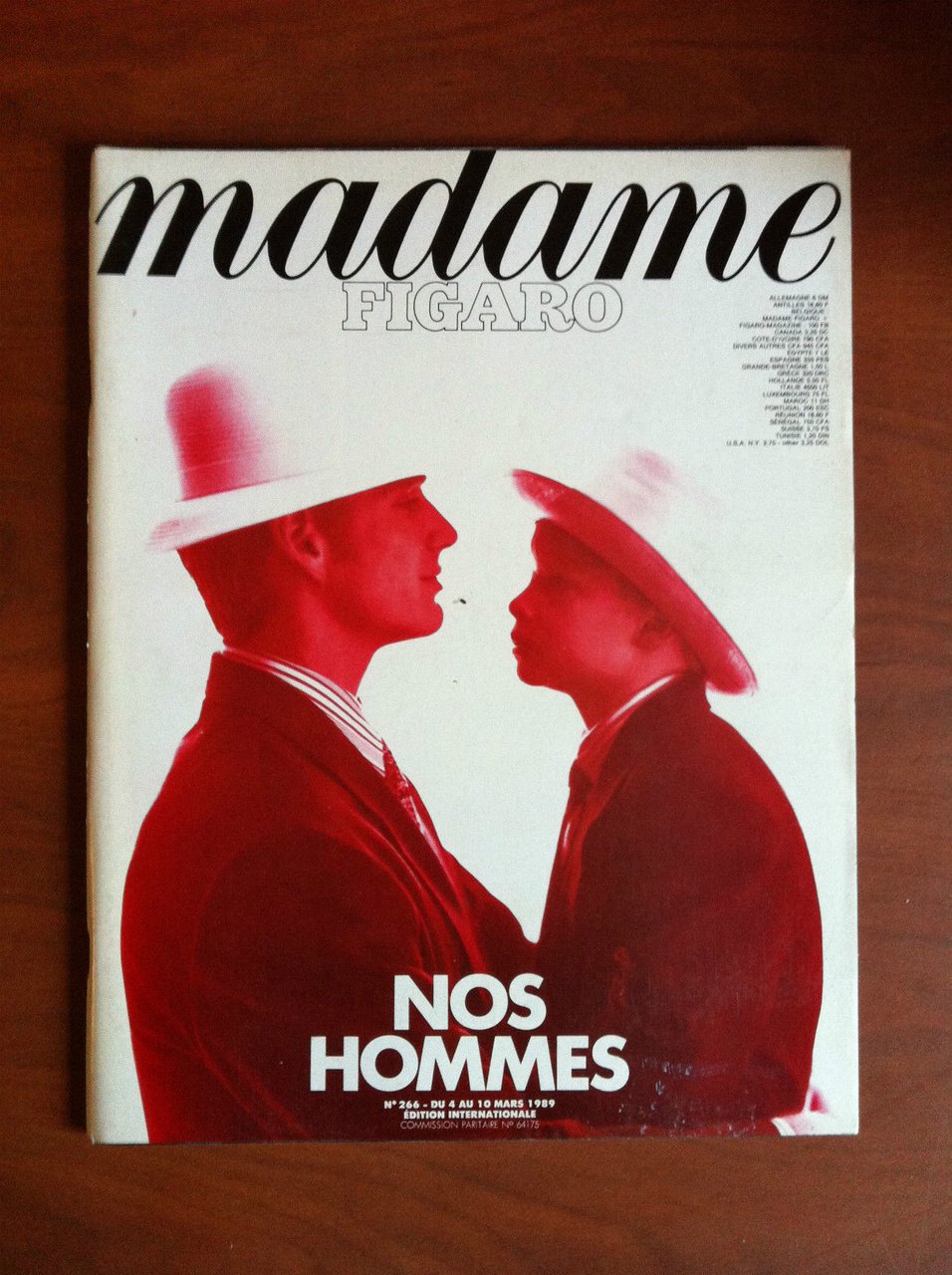 Madame Figaro n^ 266 du 4 au 10 Mars 1989 …