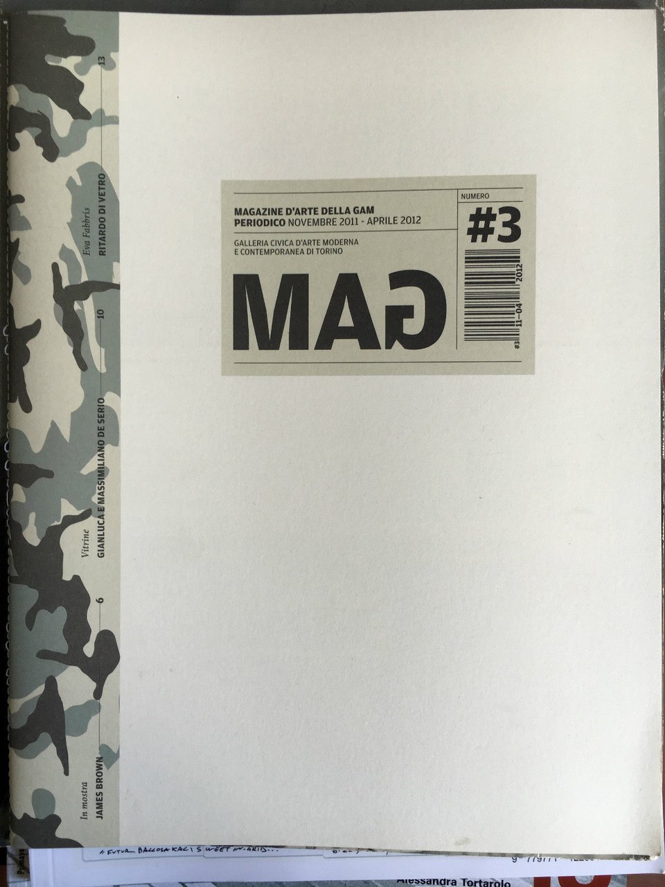 MAG Magazine d'Arte della GAM Novembre 2011 Aprile 2012 - …
