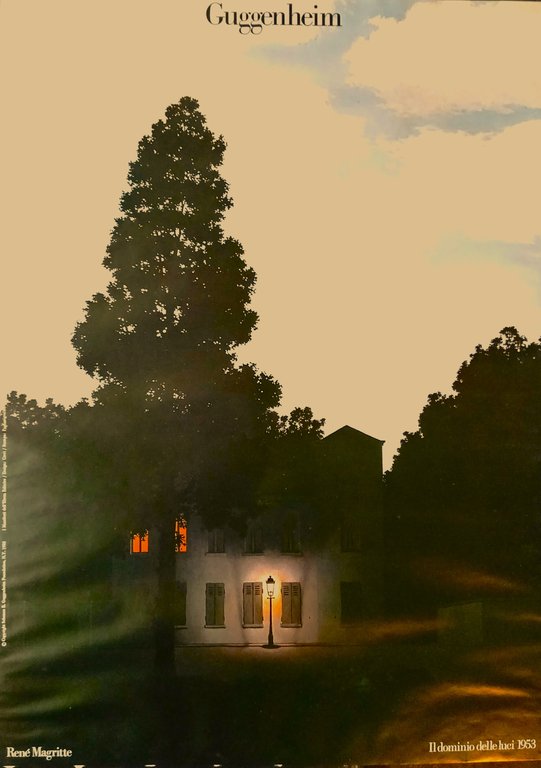 Magritte Poster "Il dominio delle luci " Guggenheim