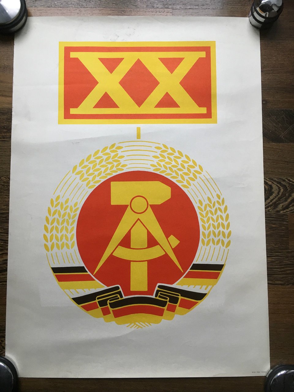 Manifesto originale Ventennale liberazione Karl Marx Stadt 1972/3 - P315