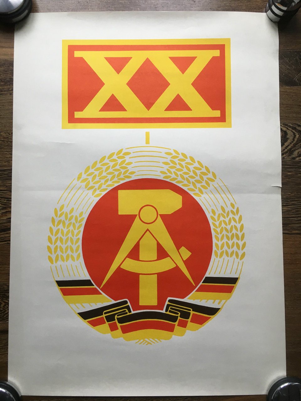 Manifesto originale Ventennale liberazione Karl Marx Stadt 1972/3 - P323