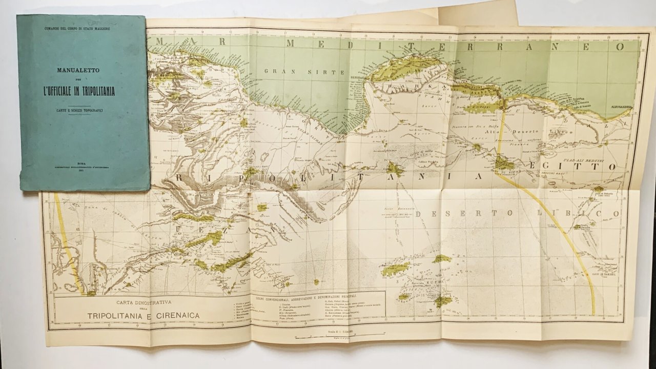 Manualetto per l'Ufficiale in Tripolitania. Carte e schizzi topografici | Immagine principale