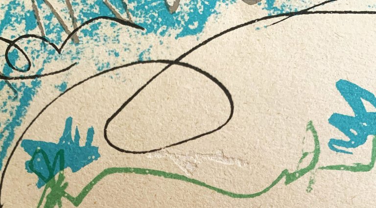 Maternité litografia del 1963 firmata in lastra Picasso