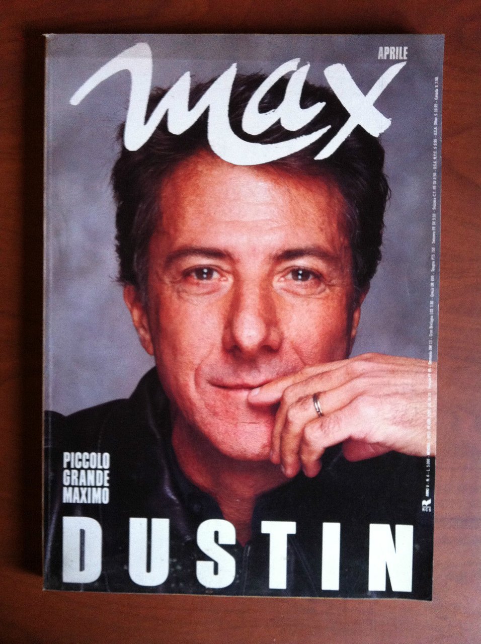 MAX Anno V n^ 4 Aprile 1989 Cover Dustin Hoffman …