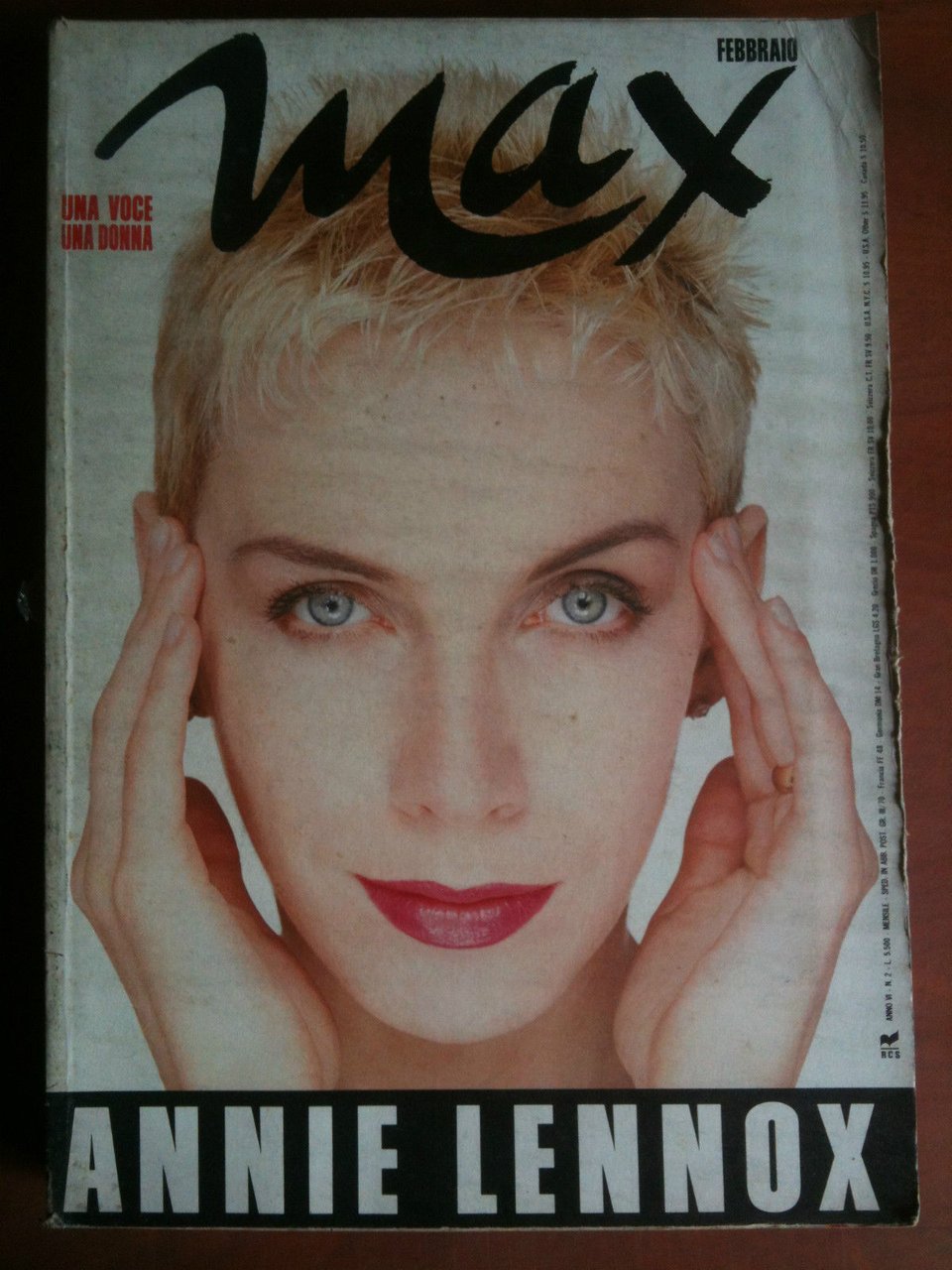 MAX Febbraio 1990 Cover: Annie Lennox