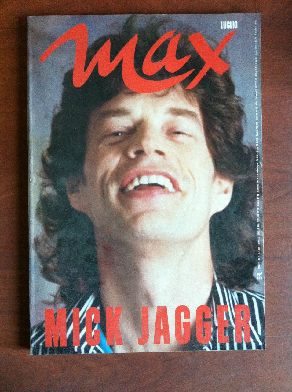 MAX Luglio 1990 cover: Mick Jagger - E7936