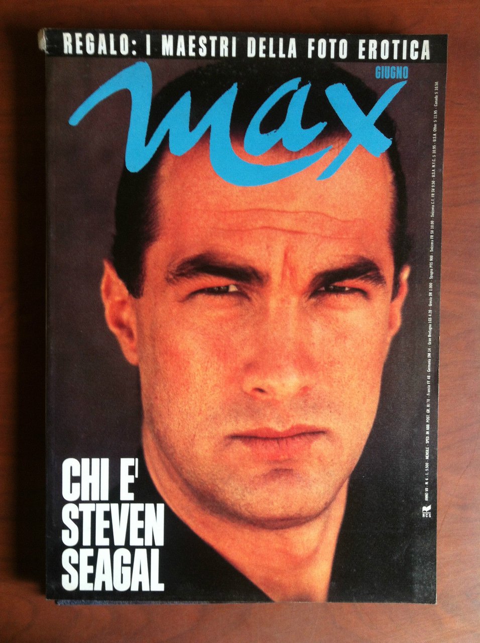 MAX mensile Giugno 1991 Cover: Steven Seagal - E10077