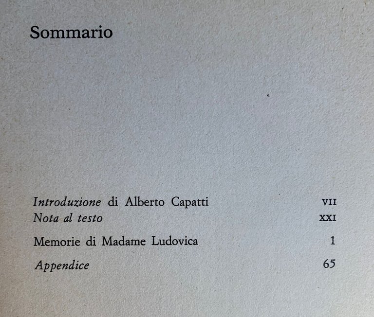 Memorie di Madame Ludovica. Manoscritto anonimo fra le carte di …