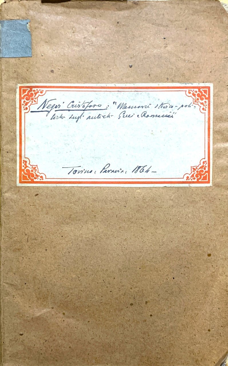 Memorie storico-politiche sugli antichi Greci e Romani | Immagine principale