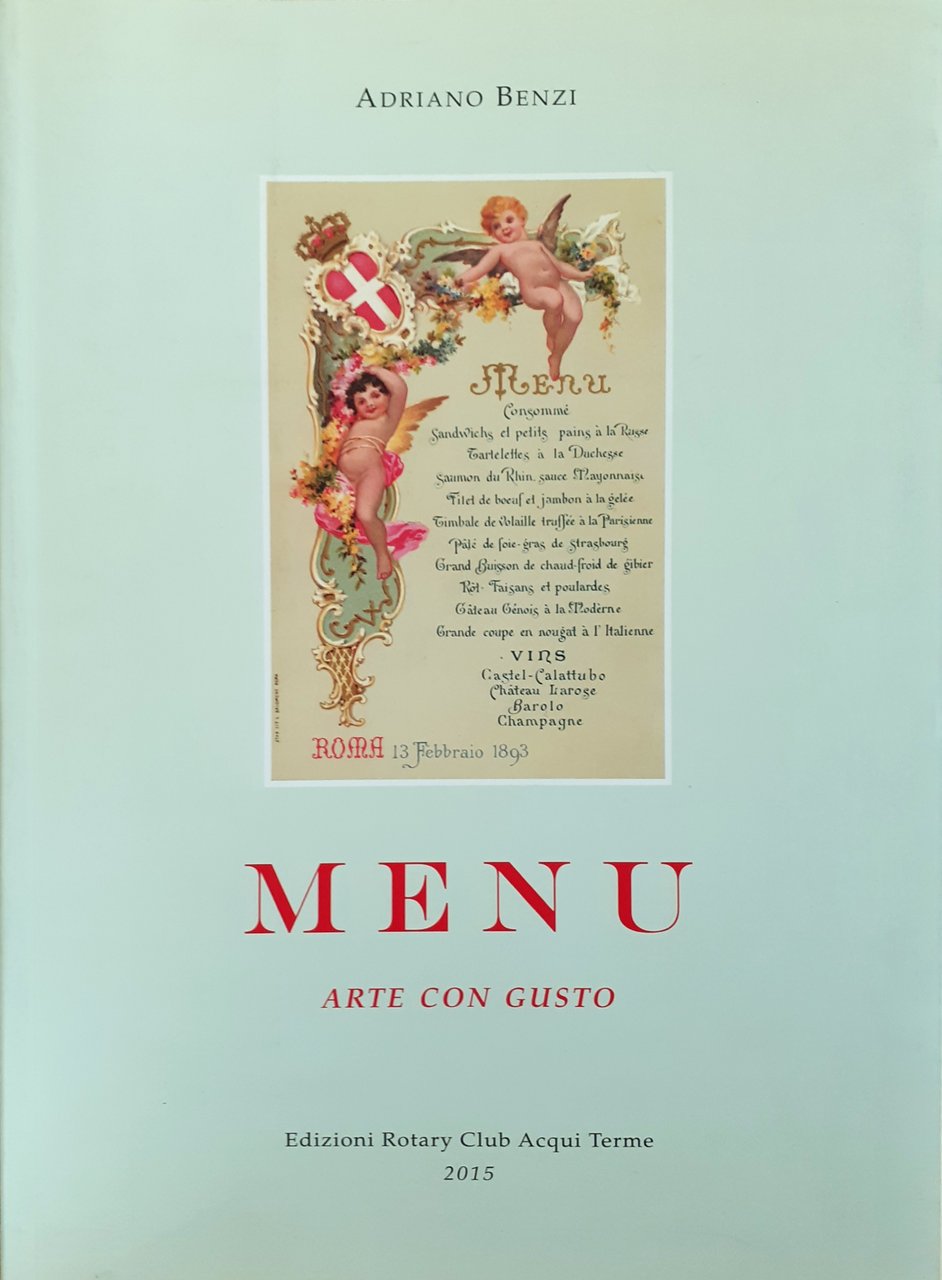 MENU arte con gusto Edizioni Rotary Club Acqui Terme 2015