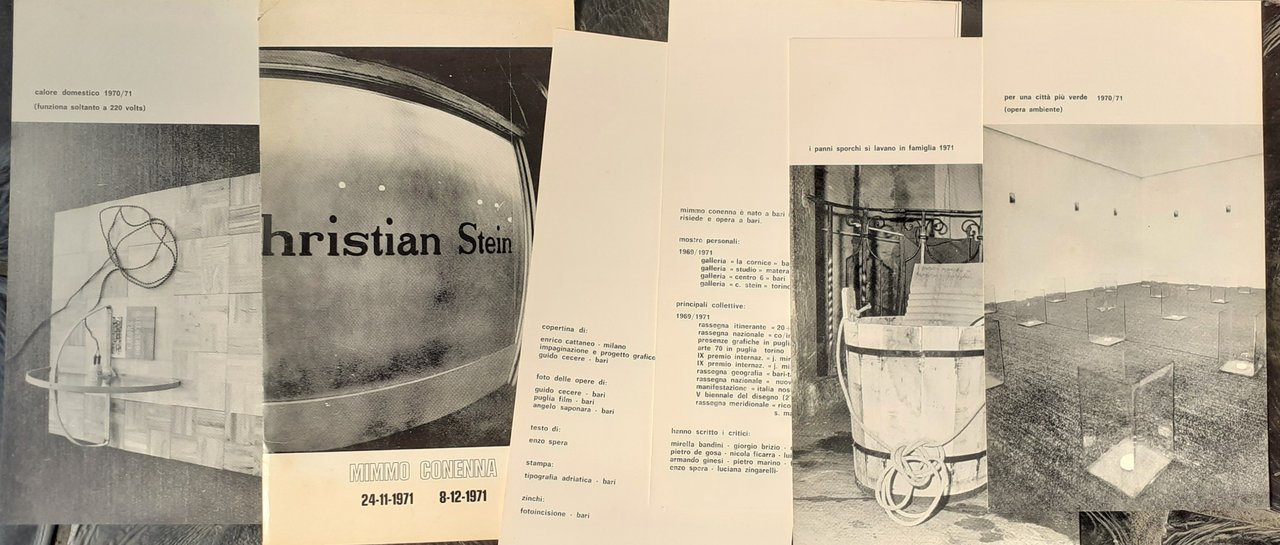 Mimmo Conenna Galleria Cristian Stein 1971