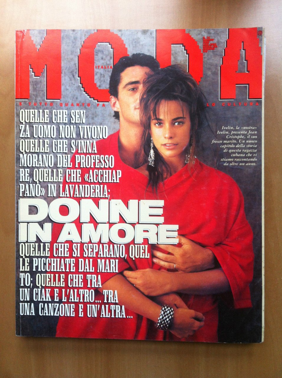 Moda Italia n^ 74 Maggio 1990 Cover: Ivelin e Jean …