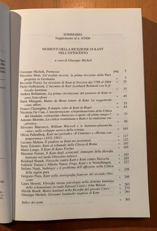 Momenti della ricezione di Kant nell'Ottocento. Rivista di Storia della …