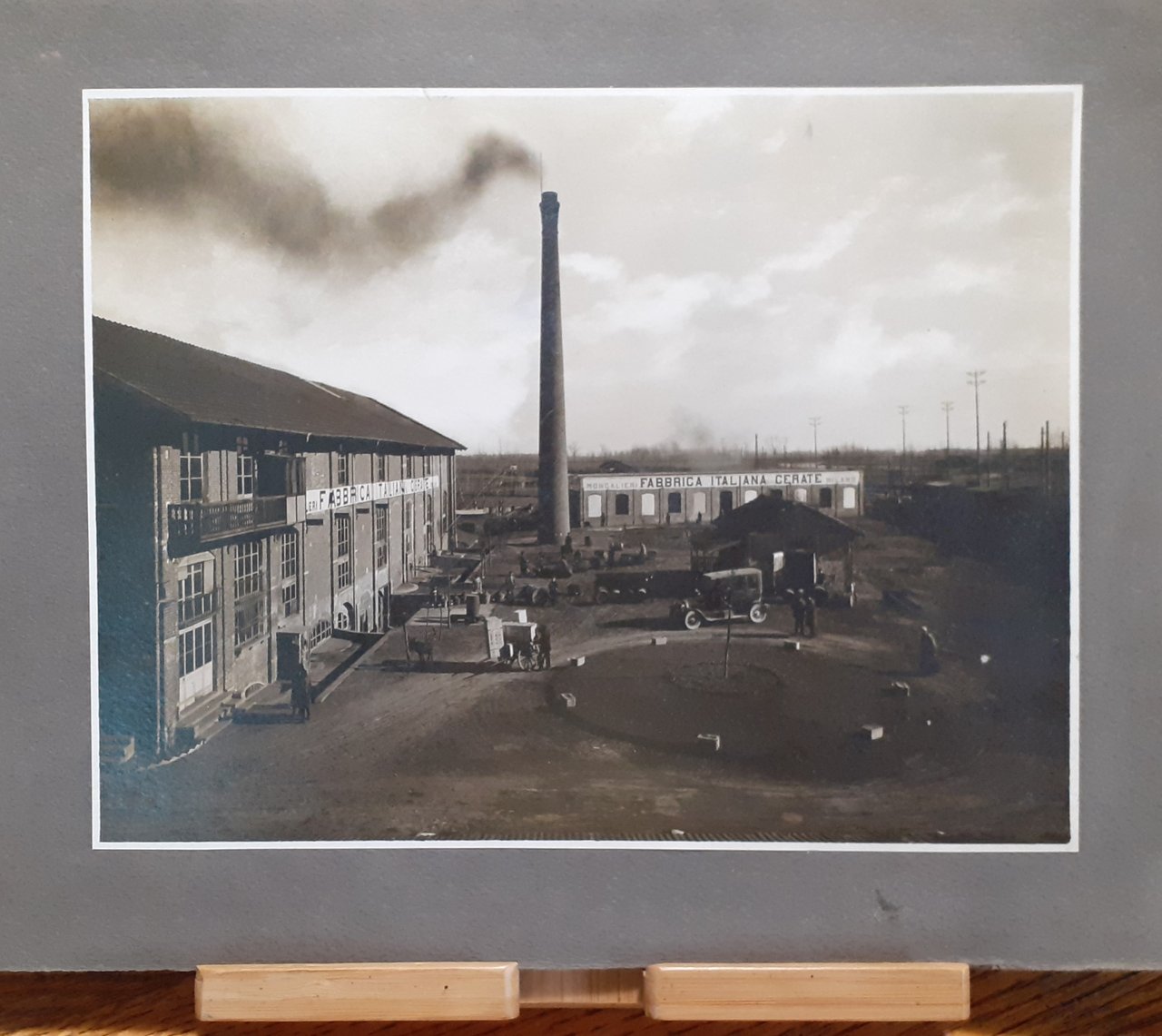 MONCALIERI Fabbrica Italiana Cerate Fotografo Dall'Armi Torino 1925 ca.