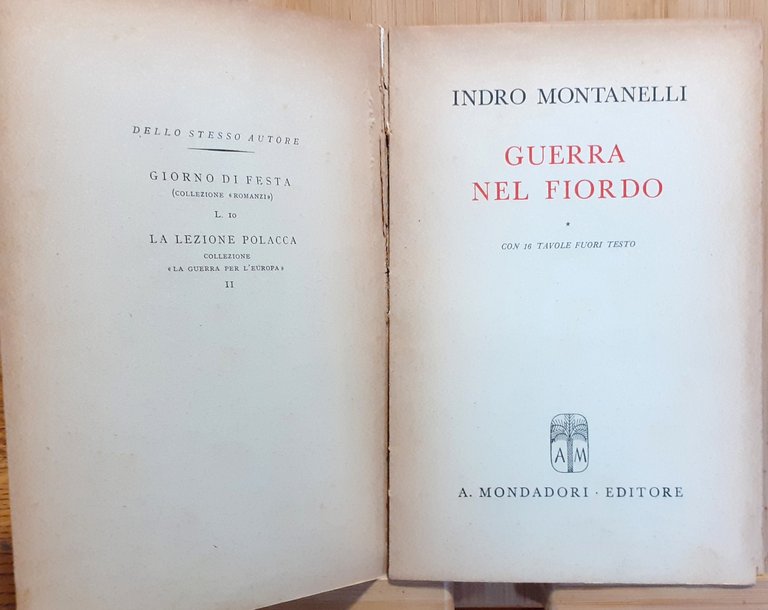 Montanelli Guerra nel Fiordo Mondadori 1942 | Immagine Gallery 3
