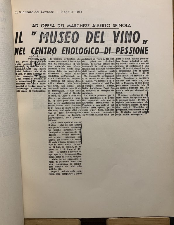 Museo Martini di Storia dell'Enologia ritagli stampa dell'anno di nascita … | Immagine Gallery 2