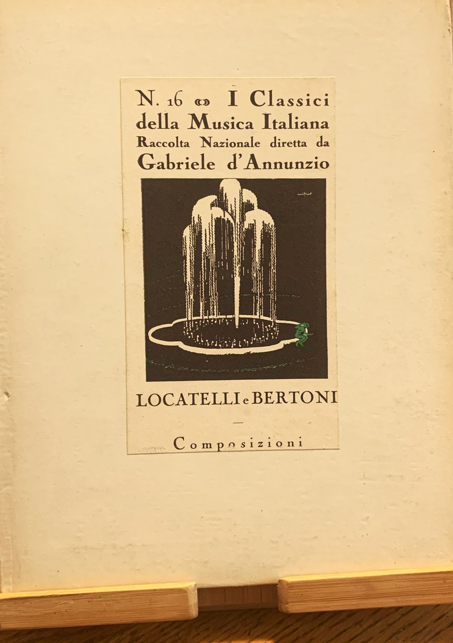 N. 16. I Classici della Musica Italiana. Raccolta Nazionale diretta …