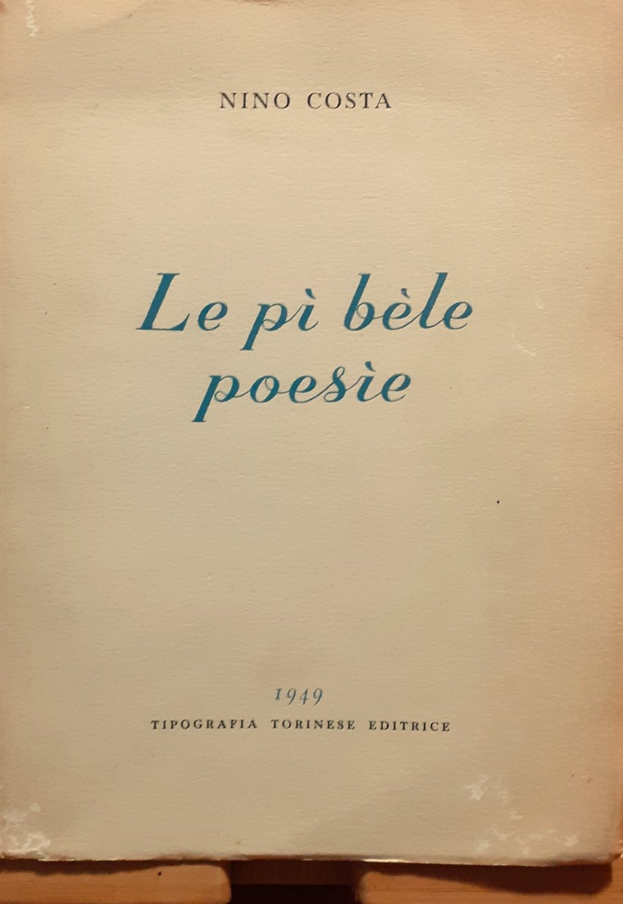Nino Costa Le pì bèle poesìe 1949