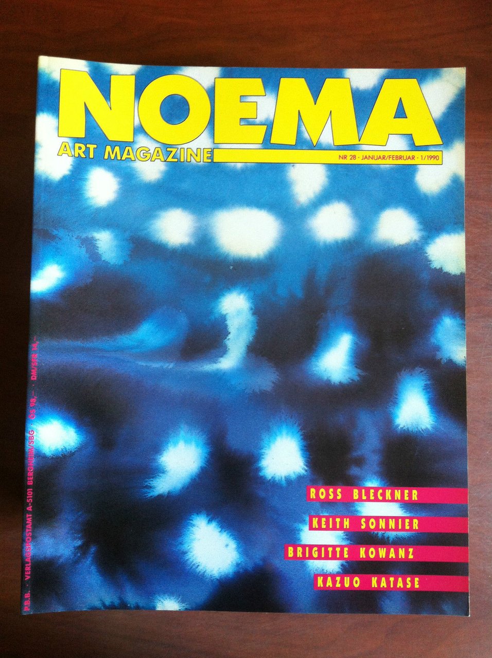 NOEMA Art Magazine n^ 28 - Jan/Feb 1/1990 Cover: Ross …