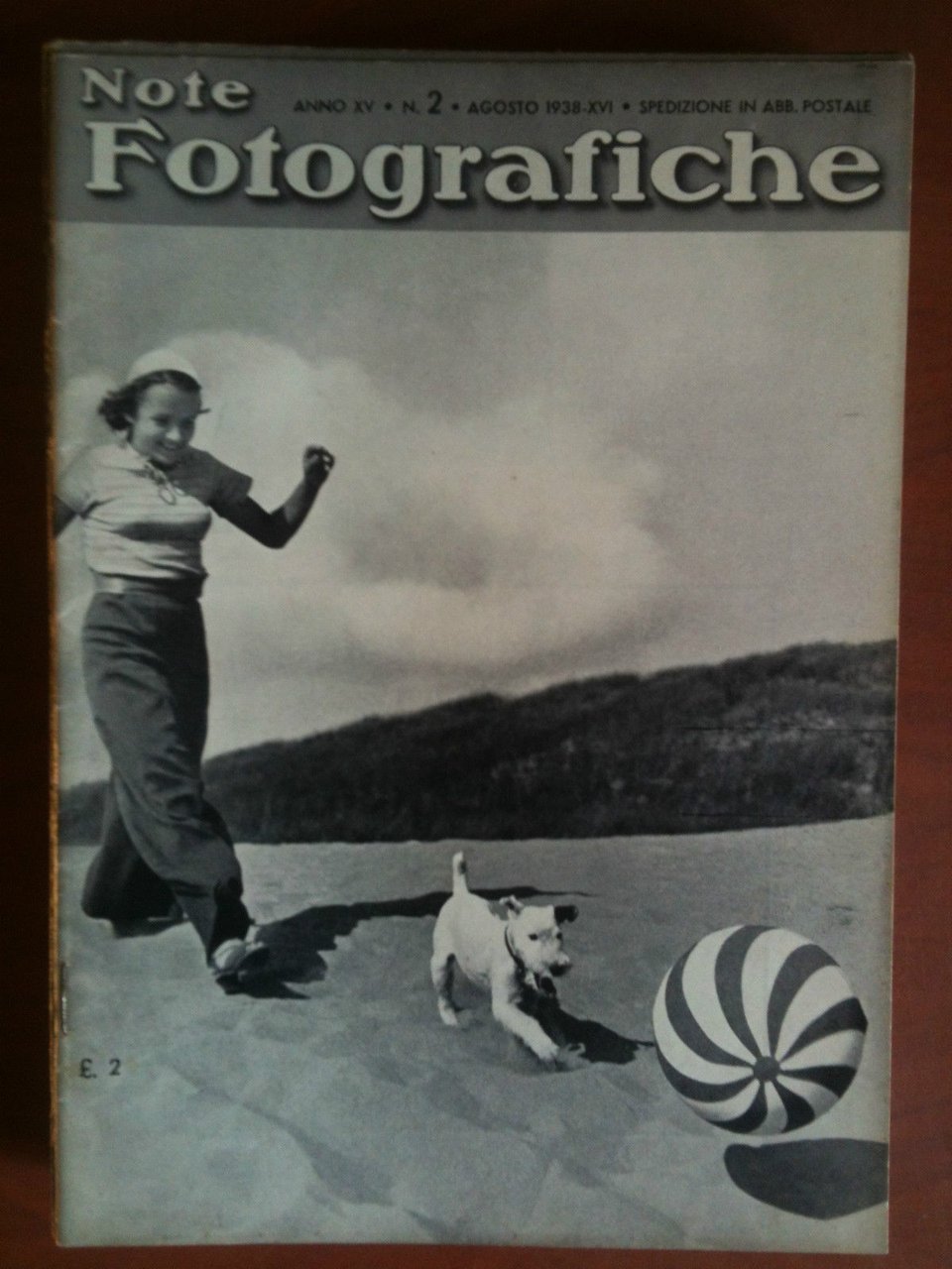 Note Fotografiche Anno XV n^ 2 Agosto 1938 Cover di … | Immagine principale
