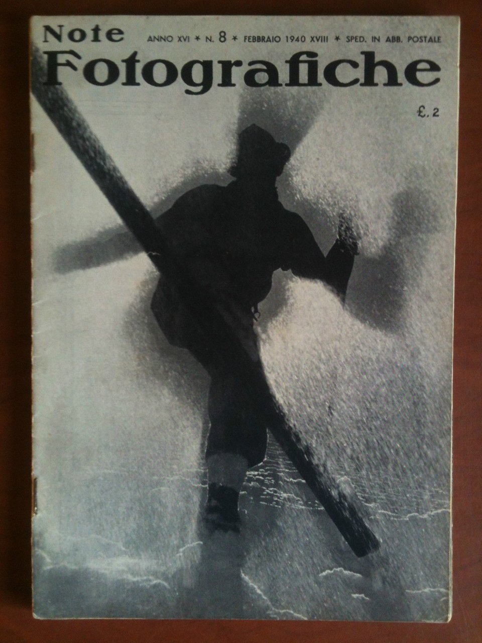 Note Fotografiche Anno XVI n^ 8 Febbraio 1940 Cover del …