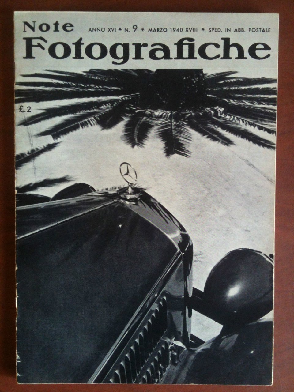 Note Fotografiche Anno XVI n^ 9 Marzo 1940 Cover di …