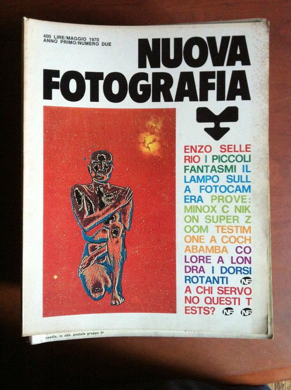 Nuova fotografia Anno 1^ n^ 2 Maggio 1970 Cover: Matilde Gasparini - E9886