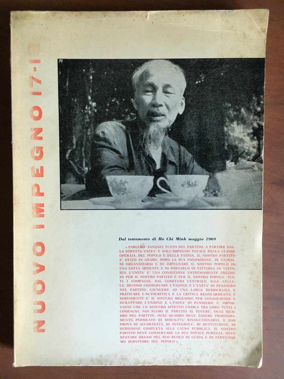 Nuovo Impegno anno V n^ 17-18 Agosto 1969-Gennaio 1970 - …