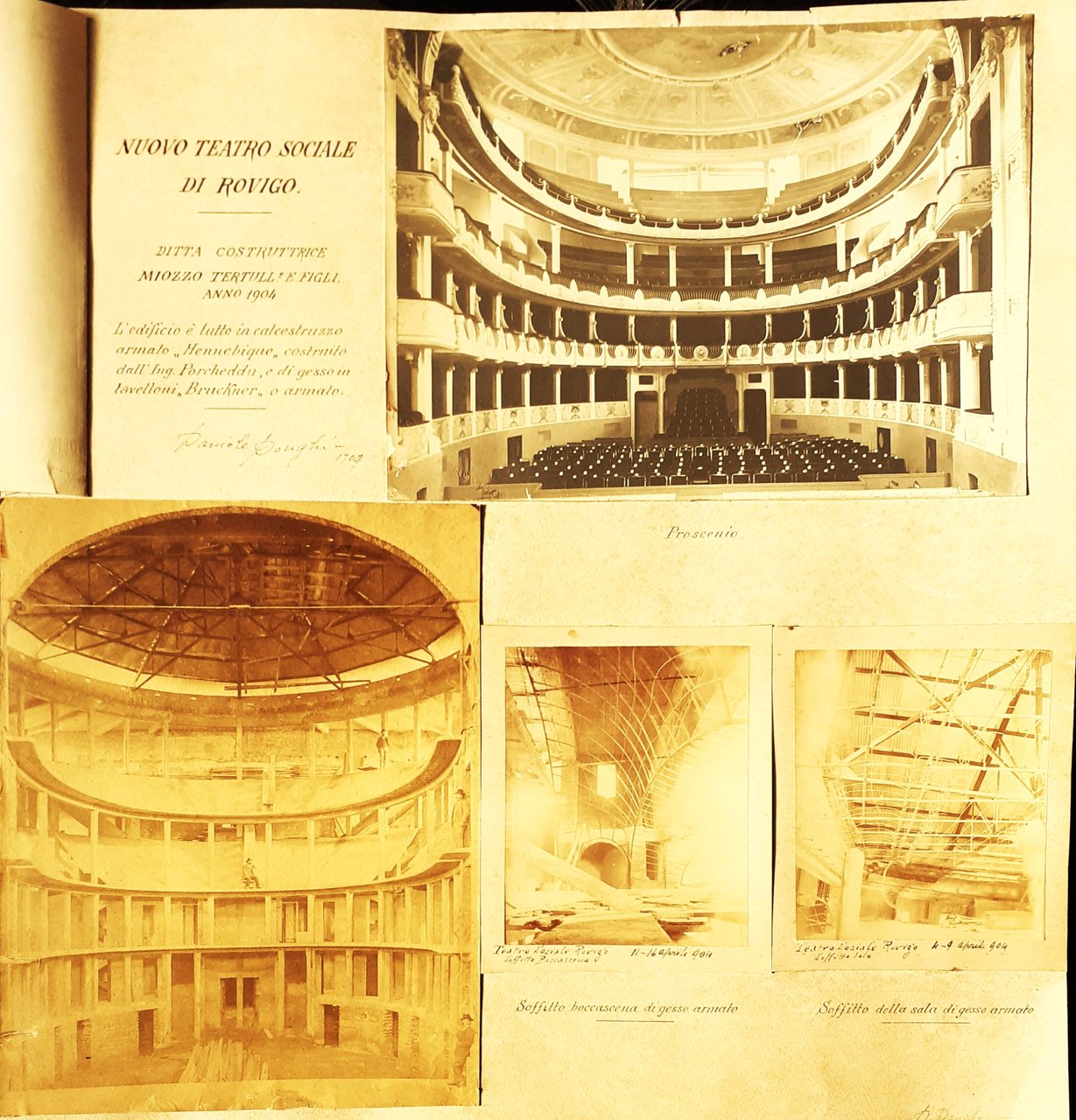 Nuovo Teatro Sociale di Rovigo ricostruzione dopo l'incendio del 1902