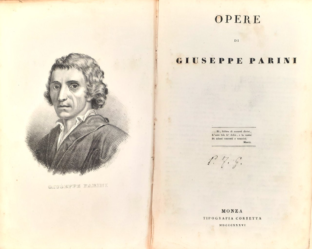 Opere di Giuseppe Parini