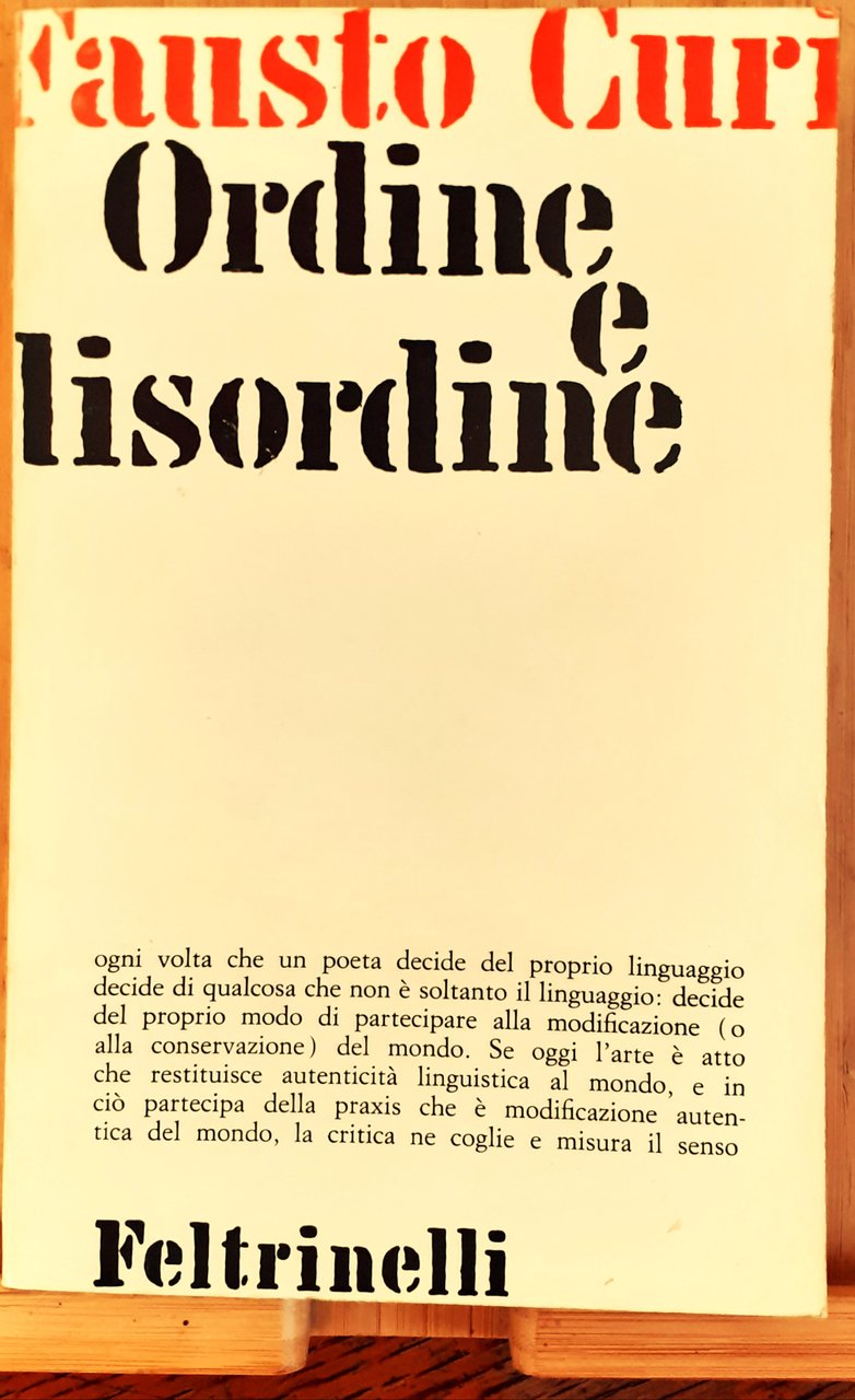 Ordine e Disordine