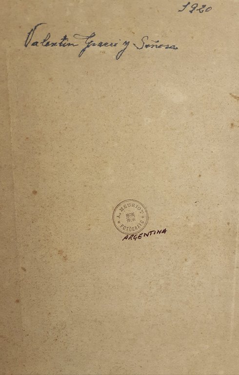 originale ai sali d'argento del fotografo A. Meuriot Argentina 1920