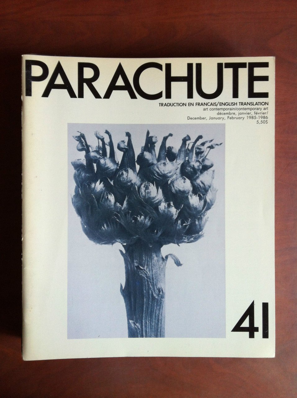 Parachute n^ 41 Dec, Jan, Fev 1985-6 Couverture Karl Blossfeldt