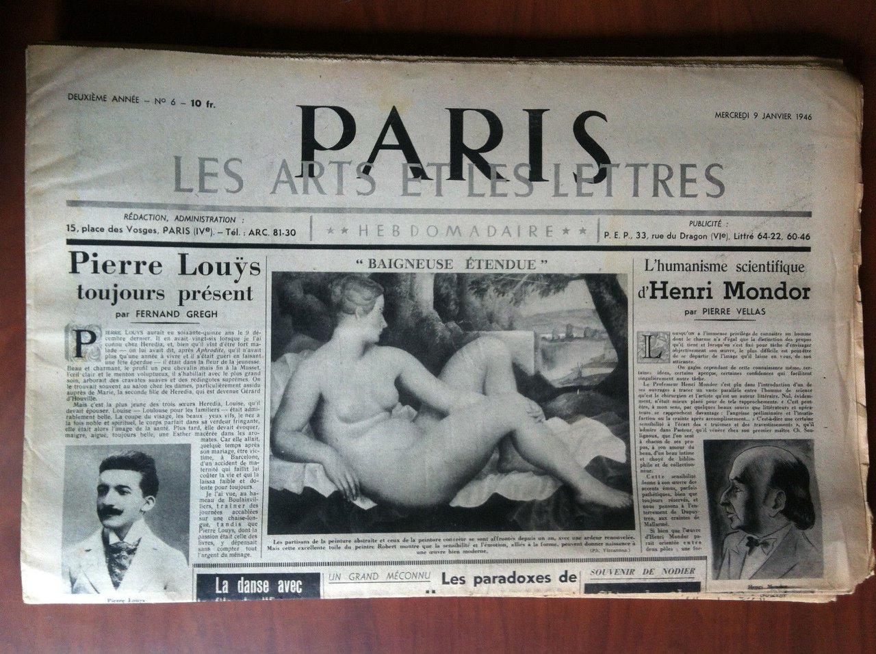Paris les arts et les lettres 2^ année n^ 6 …